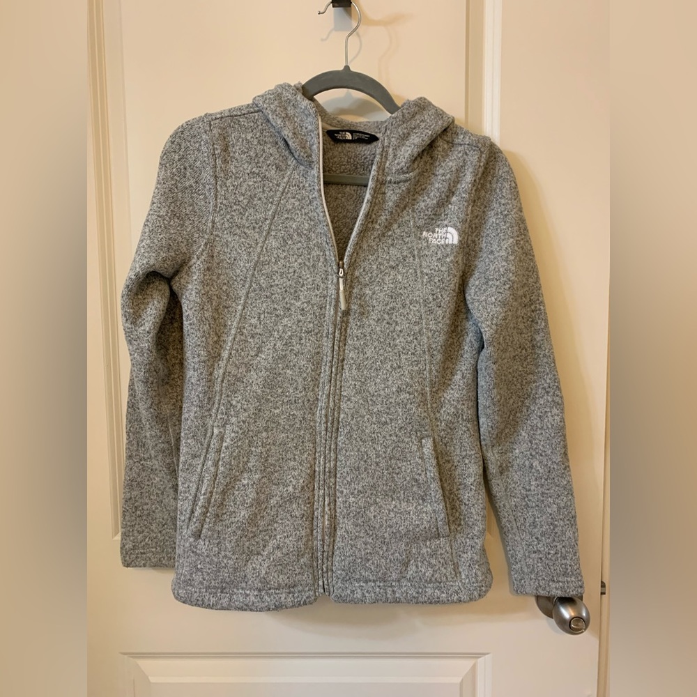 NorthFace Gray Zip Up Jacket